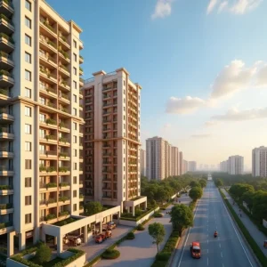 High-quality images of premium kothis featuring modern design, spacious layouts, lush green surroundings, and top-class amenities. These visuals highlight the essence of luxury living, blending style, comfort, and sophistication – perfect for families seeking an upscale lifestyle.